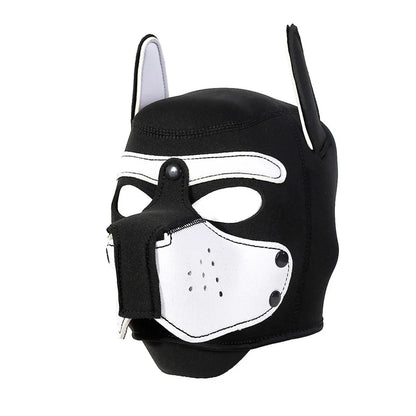 10 Colors Puppy Cosplay Costumes Increase Large Size Padded Rubber Full Head Hood Mask With Ears For Couples Dog Role Play Games