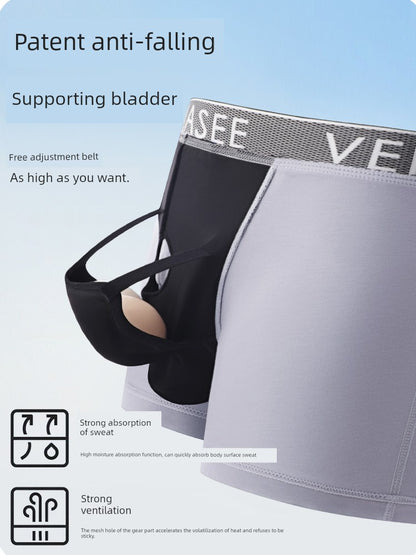 National Patent Scrotal Support Men's Underwear with Spermatic Cord Vein Qu Zhang Ke Adjusting Belt Testes Bag Anti-Qu Tuo Qu Bao