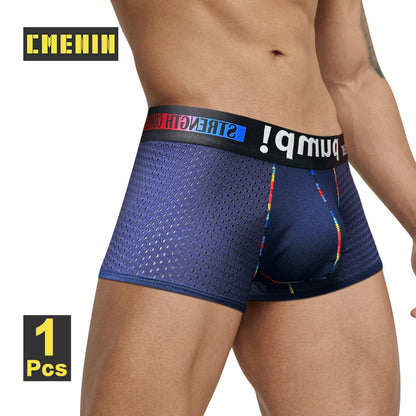 CMENIN Men's Breathable Boxershorts Mesh Underwear