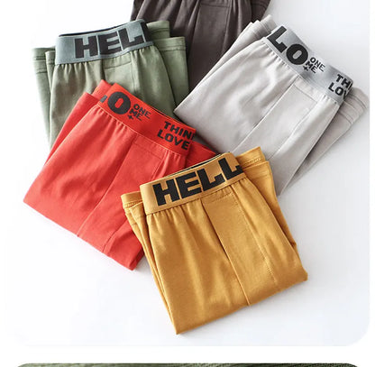 High Quality Cotton Soft Underwear Boxer Shorts Sleepwear Men Fitness Loose Cozy Arrow Panties Male Comfortable Sleeping Shorts