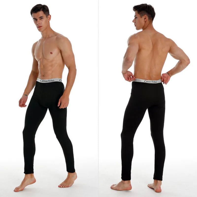 Men's Tight Sports Pants Slim Pants Autumn And Winter Thermal Pants, Plush Thickened High Stretch Quick Drying Compression Pants