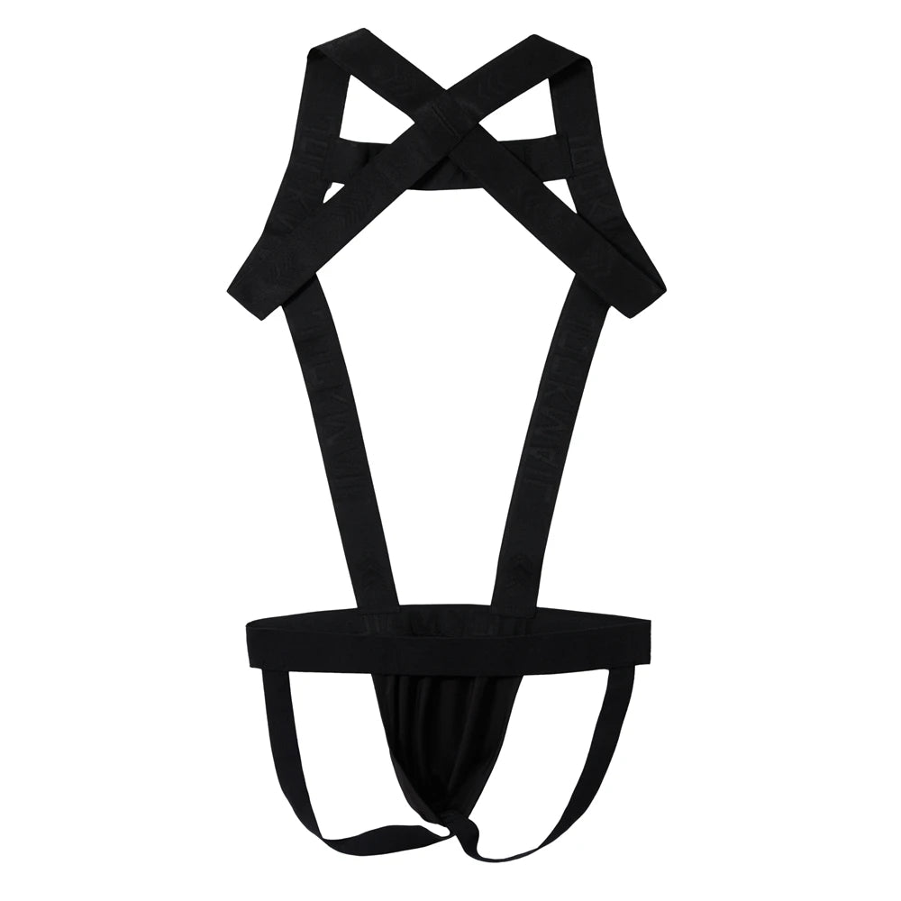 Men's Sexy Nylon Jockstrap Underwear Bodysuit  Suspender Jumpsuits Man Harness Gay Underwear Mens Lingerie Sissy Panties