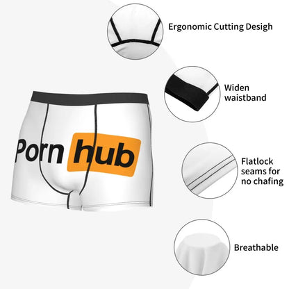 Custom Male Funny Porns Hub Underwear Boxer Briefs Breathable Shorts Panties Underpants