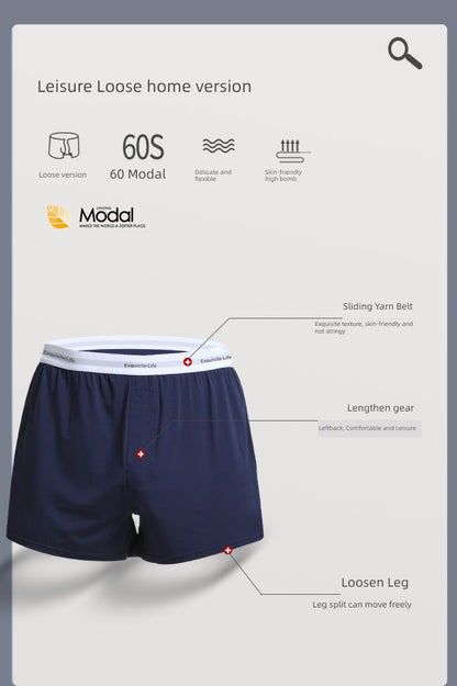 Modal Comfortable Home High Elastic Minimalist Men's Underwear