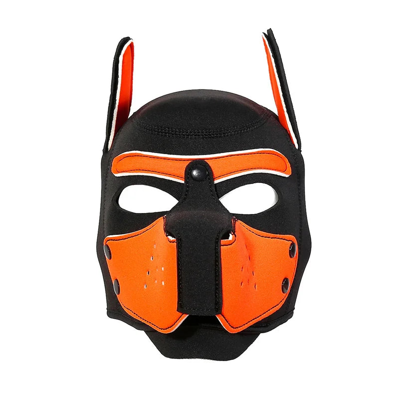 10 Colors Puppy Cosplay Costumes Increase Large Size Padded Rubber Full Head Hood Mask With Ears For Couples Dog Role Play Games