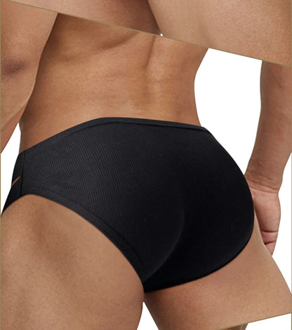 CMENIN Men's Cotton Hollow Crotch High Cut Briefs