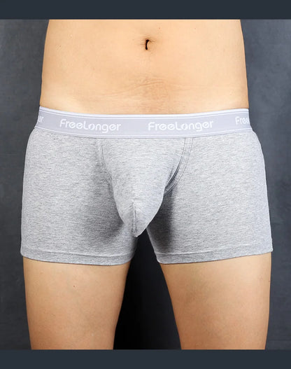 Men Breathable Seamless  U Pouch Boxer Briefs.