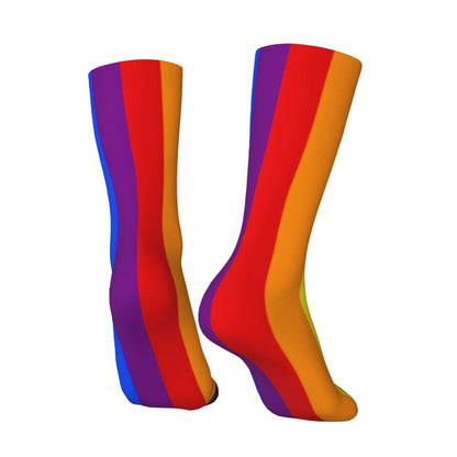 Gay Bear Paw Flag GLBT Mens Crew Socks Unisex Fun LGBT Lesbian Spring Summer Autumn Winter Dress Socks