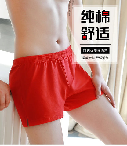 New Arrival Men Underwear Boxers Cotton Soft Breathable Mens Boxer Trunks Home Wear Loose Shorts Male Panties Cueca Calzoncillos