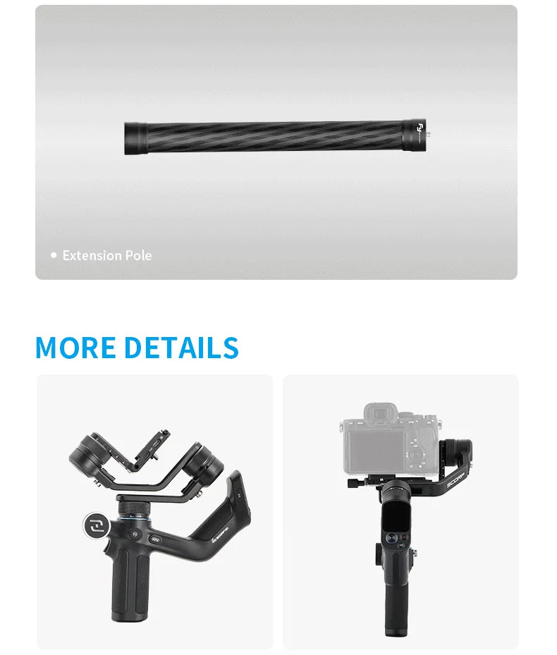 FeiyuTech Official SCORP Mini-1 three Axis Handheld All-in-One Gimbal Stabilizer for GoPro Smartphone Mirrorless Camera