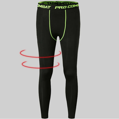 Men Running Leggings Quick Dry Sport Gym Tights Fitness Training Pants Compression Pants Crossfit Basketball Leggings Sportswear