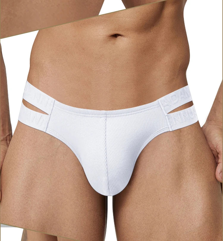 CMENIN Men's Cotton Hollow Crotch High Cut Briefs