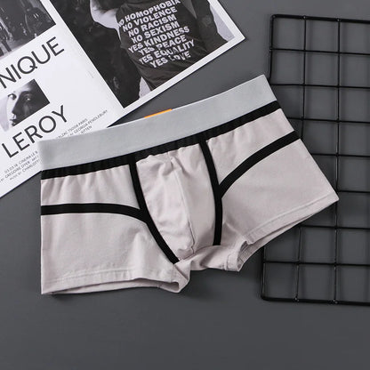 Men Panties Cotton Boxer Shorts Mens Boxers Breathable U Convex Male Underpants
