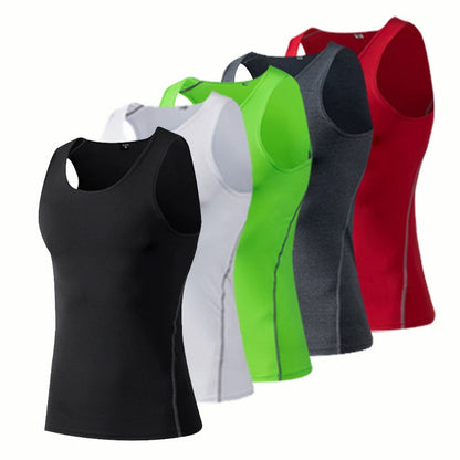 Tights Men's Stretch Breathable Undershirt Sports Vest