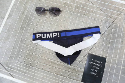 Pump Sexy Double Ding Underwear Mesh T-Shaped T-Shaped Panties Shorts Men Breathable Wicking Quick-Drying Muscle Men Fashion Youth